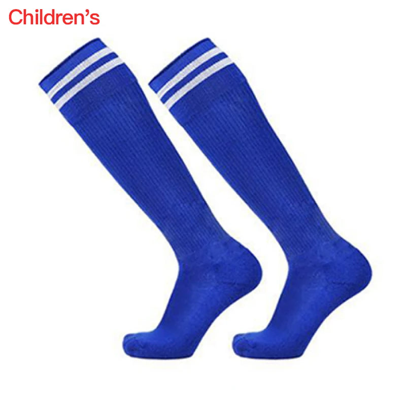 1 Pair Football Sports Socks Long  Knee Cotton Spandex Kids   Legging Stockings Soccer Baseball Ankle Adults Children Socks