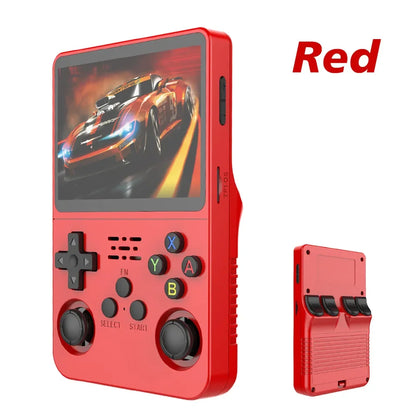 Open Source R36S Retro Handheld Video Game Console Linux System 3.5 Inch IPS Screen Portable Pocket Video Player R35S 64GB Games