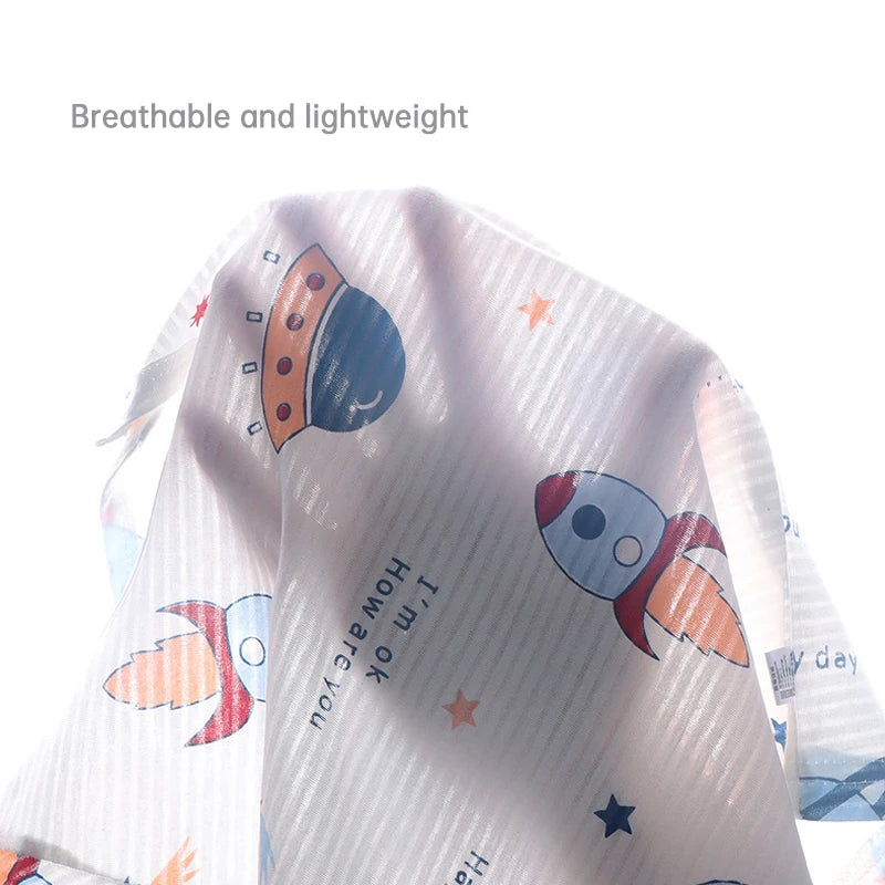 Popular in SummCottonSafe Baby Children Clothes  Set Cute Cartoon Short Sleeve Home Pajama Set Sleepwear Soft Breathable