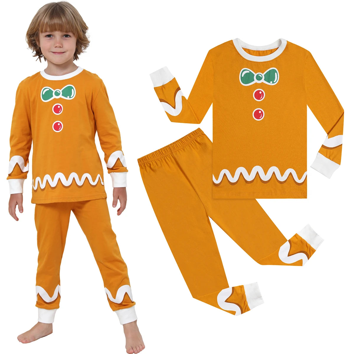 Halloween Pajamas for Kids Boys Pyjamas Set Children Girl Pumpkin Skeleton Carnival Nightwear Infant Cartoon Cute Clothing Pjs