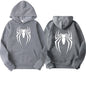 2024 New men's hoodie street fashion spider print sweatshirt Wool women's casual fun loose hoodie men's clothing