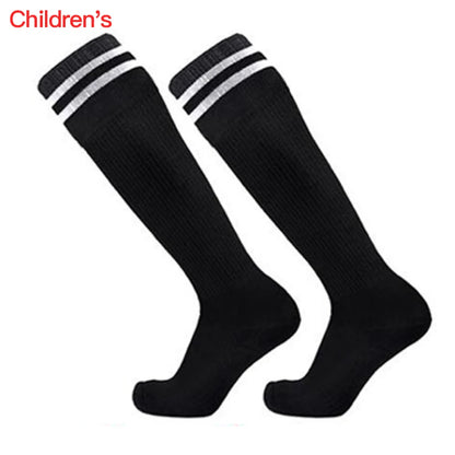 1 Pair Football Sports Socks Long  Knee Cotton Spandex Kids   Legging Stockings Soccer Baseball Ankle Adults Children Socks