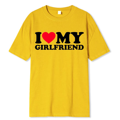 I Love My Boyfriend Clothes I Love My Girlfriend T Shirt Men So Please Stay Away From Me Funny BF GF Saying Quote Gift Tee Tops