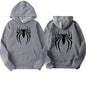 2024 New men's hoodie street fashion spider print sweatshirt Wool women's casual fun loose hoodie men's clothing