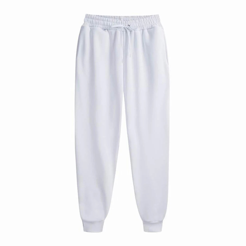 Men's Sweatpants Spring Autumn Fleece Pants Sport Long Pants Casual Drawstring Pockets Trousers Oversize Sweatpants For Men