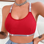 Sexy Ribbed Sportswear Fitness Women Underwear Yoga Tanks Top Backless Lingerie Lady Bras Comfortable Push Up Chic Bralette