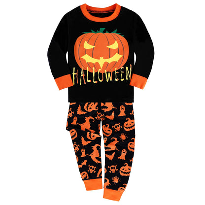 Halloween Pajamas for Kids Boys Pyjamas Set Children Girl Pumpkin Skeleton Carnival Nightwear Infant Cartoon Cute Clothing Pjs