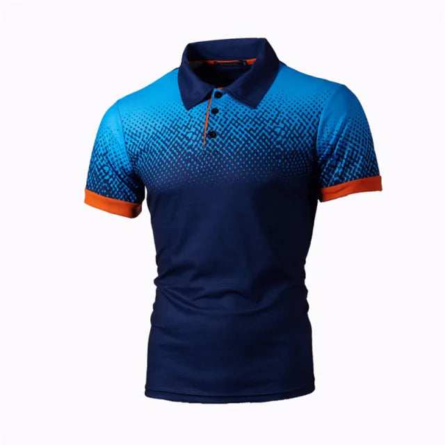 Men Polo Men Shirt Short Sleeve Polo Shirt Print Polo New Clothing Summer Streetwear Casual Fashion Men tops