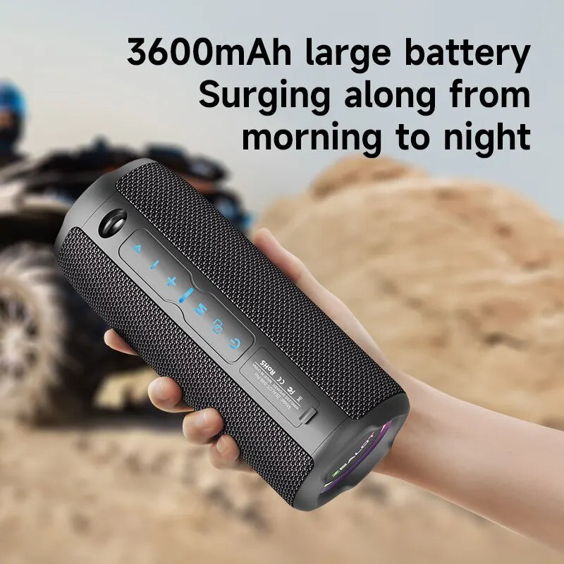 ZEALOT S49PRO Portable Bluetooth Speaker 20W IPX6 Waterproof Powerful Sound Box Bass Boost Dual Pairing True Wireless Speaker