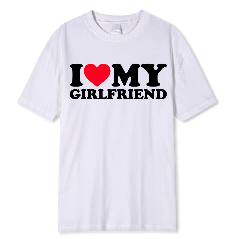 I Love My Boyfriend Clothes I Love My Girlfriend T Shirt Men So Please Stay Away From Me Funny BF GF Saying Quote Gift Tee Tops