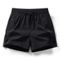 Summer ice silk shorts, sports pants, men's three part shorts, quick drying running, elastic fitness, three part shorts, basketb