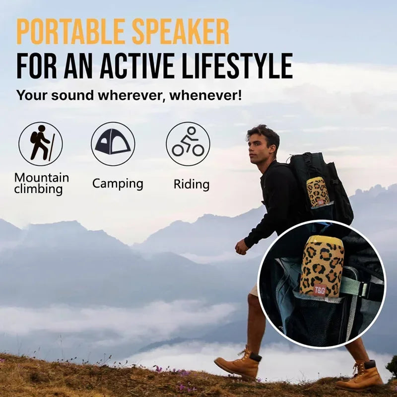 T&G TG117 Portable Bluetooth Speaker Outdoor Wireless Woofer Free Call /FM/TF Card/USB Flash Drive Connect Mobile Phone/Tablet