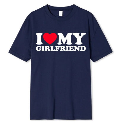 I Love My Boyfriend Clothes I Love My Girlfriend T Shirt Men So Please Stay Away From Me Funny BF GF Saying Quote Gift Tee Tops