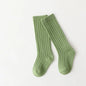 New Solid Baby Boys Girls Knee High Long Socks Cotton Breathable Stripe Soft Kids Sock Children School Uniform Stripe Socks