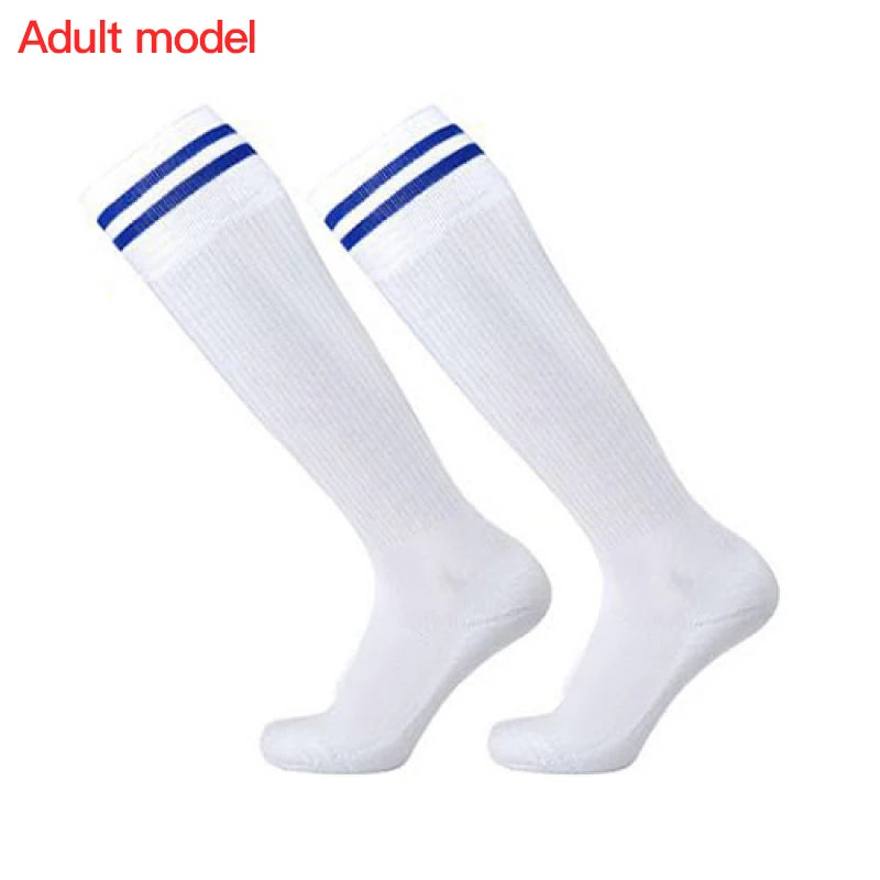 1 Pair Football Sports Socks Long  Knee Cotton Spandex Kids   Legging Stockings Soccer Baseball Ankle Adults Children Socks