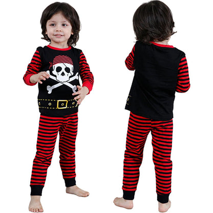 Halloween Pajamas for Kids Boys Pyjamas Set Children Girl Pumpkin Skeleton Carnival Nightwear Infant Cartoon Cute Clothing Pjs