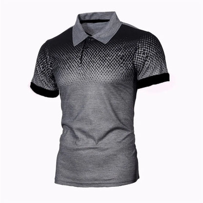 Men Polo Men Shirt Short Sleeve Polo Shirt Print Polo New Clothing Summer Streetwear Casual Fashion Men tops