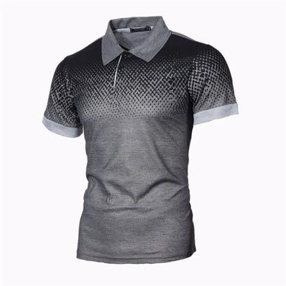 Men Polo Men Shirt Short Sleeve Polo Shirt Print Polo New Clothing Summer Streetwear Casual Fashion Men tops